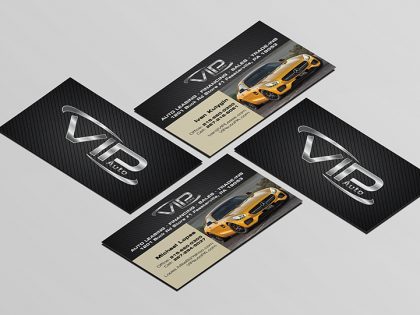 VIP Auto – Business Card Design