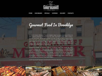Gourmanoff – Gourmet Grocery Store  – Responsive WordPress Website Design