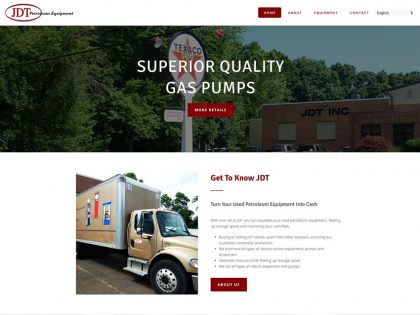 JDT Petroleum Equipment – Responsive WordPress Website Design