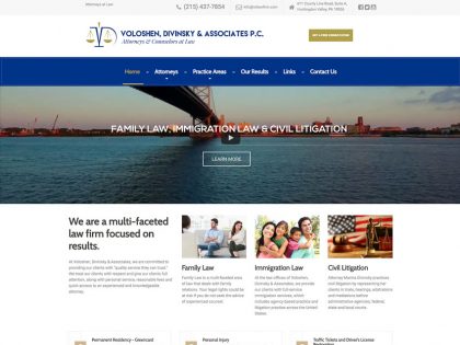 Voloshen, Divinsky & Associates  – Responsive WordPress Website Design