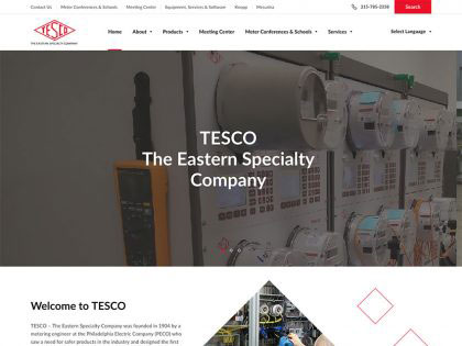 TESCO an ADVENT Company – WordPress Website Design