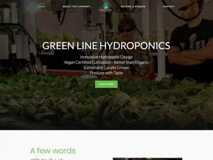 Green Line Hydroponics – WordPress Website Design