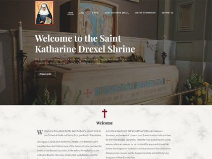 Saint Katharine Drexel Shrine – WordPress Website Design